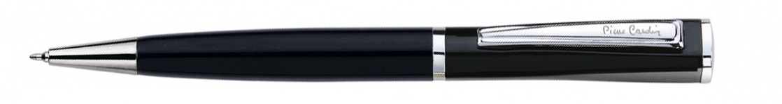 Шариковая ручка Pierre Cardin GAMME. Корпус - латунь и лак, отделка - сталь и хром. Цвет - черный.
