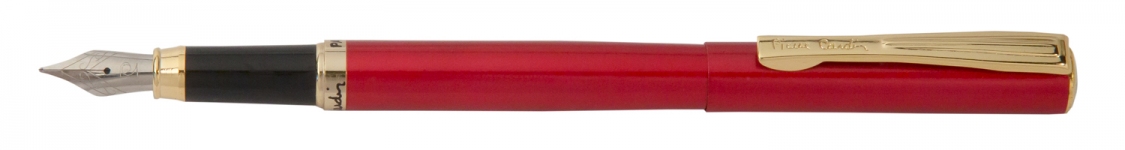 Ручка перьевая Pierre Cardin ECO, цвет - красный металлик. Упаковка Е