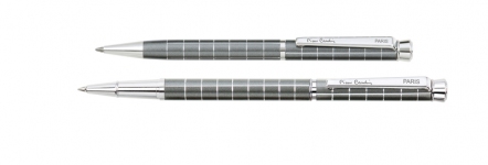 Набор  Pierre Cardin PEN&PEN: ручка шариковая + роллер. Цвет - серый. Упаковка Е.