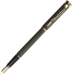 Перьевая ручка Pierre Cardin TRESOR,корпус и колпачок - латунь с гравировкой, лак