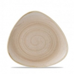 Тарелка мелкая треугольная 19,2 см без борта stonecast цвет nutmeg cream SNMSTR7 1