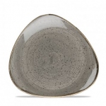 Тарелка мелкая треугольная 19 см без борта stonecast цвет peppercorn grey SPGSTR7 1