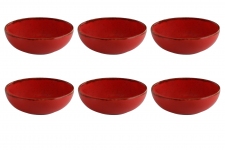 Porland Набор соусников Сизонс 9 см (6 предметов), красный, 95 мл POR0060