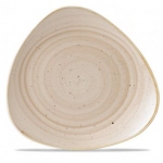 Тарелка мелкая треугольная 31,1см без борта stonecast цвет nutmeg cream SNMSTR121