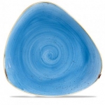 Тарелка мелкая треугольная 31,1см без борта stonecast цвет cornflower blue SCFSTR121