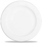 Тарелка плоская с римом, 20см White APR AP8 1