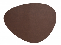 Салфетка подстановочная (плейсмат) 45x35 см, 100 % переработанная кожа, декор brown / коричневый 66839