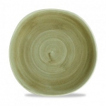 Тарелка мелкая "волна" d26,4 см без борта stonecast patina burnished green PABGOG101