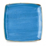 Тарелка мелкая квадратная 26,8см без борта stonecast цвет cornflower blue SCFSDS101