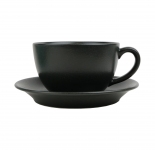 Чайный сервиз Porland Seasons, черный, на 2 персоны (Кружка 340 мл - 2 шт; Блюдце 16 см - 2 шт; Чайник 500 мл - 1 шт) POR1271