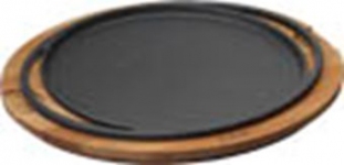 Сковорода для пиццы/блинов с ручками и деревянным подносом(ø)28cm. LV ECO Y PZ 28 K4