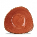 Салатник треугольный 0,37л d18,5см без борта stonecast цвет spiced orange SSOSTRB71