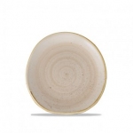 Тарелка мелкая "волна" d18,6 см без борта stonecast цвет nutmeg cream SNMSOG7 1
