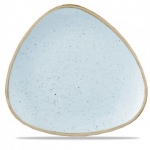 Тарелка мелкая треугольная 31,1см без борта stonecast цвет duck egg blue SDESTR121