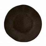Тарелка мелкая 28,5 см, безбортовая, цвет черный, Q Authentic Stone Black QU53334