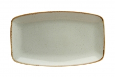 Блюдо прямоугольное с закругленными краями 31x18 cm 118331 серый