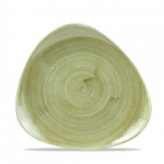 Тарелка мелкая треугольная 19,2 см без борта stonecast цвет burnished green PABGTR7 1