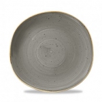 Тарелка мелкая "волна" d26,4см без борта stonecast цвет peppercorn grey SPGSOG101