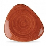 Тарелка мелкая треугольная 26,5см без борта stonecast цвет spiced orange SSOSTR101