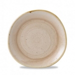 Тарелка мелкая "волна" d21 см без борта stonecast цвет nutmeg cream SNMSOG8 1