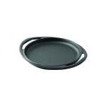 Frying / grill pan round integral metal handles. color:black. diameter(ø)24cm. LV RE TV 24