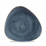 Тарелка мелкая треугольная 22,9 см без борта stonecast цвет blueberry SBBSTR9 1