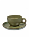 Чайная пара: чашка D9.5см, H7см, блюдце D16, цвет CAMOGREE B5116223A