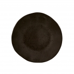 Тарелка мелкая 16 см, безбортовая, цвет черный, Q Authentic Stone Black QU53338