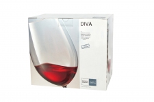 Набор бокалов для вина  Bordeaux 768 мл,  h=27,5 см, d=9,9 см, DIVA, хрустальное стекло, 6 шт. 104102-6