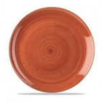 Тарелка мелкая 28,8см без борта stonecast цвет spiced orange SSOSEV111