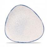 Тарелка мелкая треугольная 26,5см без борта  stonecast hints indigo SHBITR101