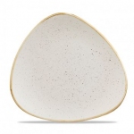 Тарелка мелкая треугольная 26,5см без борта stonecast цвет barley white speckle SWHSTR101