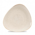 Тарелка мелкая треугольная 26,5см без борта stonecast цвет nutmeg cream SNMSTR101