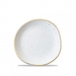 Тарелка мелкая "волна" d18,6 см без борта stonecast цвет barley white
 SWHSOG7 1