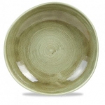 Тарелка мелкая "волна" d28,6см без борта stonecast patina burnished green PABGOG111