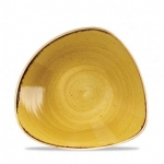 Салатник треугольный 0,37л d18,5см без борта stonecast цвет mustard seed yellow SMSSTRB71