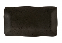 Блюдо прямоугольное 27,5 x 15,5 см, цвет черный Q Authentic Stone Black QU53224
