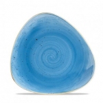 Тарелка мелкая треугольная 22,9 см без борта stonecast цвет cornflower blue SCFSTR9 1