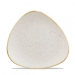 Тарелка мелкая треугольная 19,2 см без борта stonecast цвет barley white speckle SWHSTR7 1