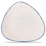 Тарелка мелкая треугольная 31,1см без борта  stonecast hints indigo SHBITR121