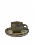 Кофейная пара: чашка D6,5см, H5см, блюдце D13, цвет INDI GREY B5116224B