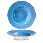 Тарелка для пасты 28см 0,47л с широким бортом stonecast цвет cornflower blue SCFSVWBL1