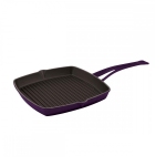 Чугунная сковорода-гриль 26х26 см, 1,51 л, фиолетовый LV K GT 2626 K0 P
