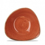 Салатник треугольный 0,60л d23,5см без борта stonecast цвет spiced orange SSOSTRB91