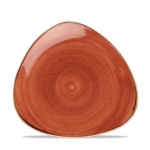 Тарелка мелкая треугольная 19,2 см без борта stonecast цвет orange SSOSTR7 1