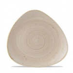Тарелка мелкая треугольная 22,9 см без борта stonecast цвет nutmeg cream SNMSTR9 1