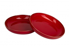 Porland Набор салатников Сизонс 22 см (2 предмета), красный, 835 мл POR0058