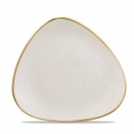 Тарелка мелкая треугольная 22,9 см без борта stonecast цвет barley white speckle SWHSTR9 1