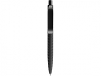 Ручка пластиковая шариковая Prodir QS 03 PRP с рисунком «протектор шины» софт-тач PRP, черный, пластик с покрытием софт-тач