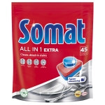 Таблетки для посудомоечных машин Somat "All in 1 Extra", 45шт., 9000101406542